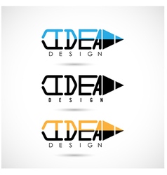 Creative letter design text symbol design logo Vector Image