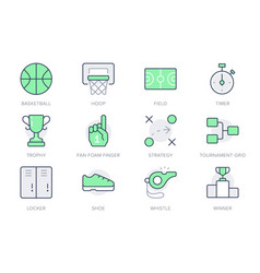 Sneakers shoes outline line stroke icons set Vector Image