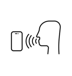 Voice talking icon Royalty Free Vector Image - VectorStock