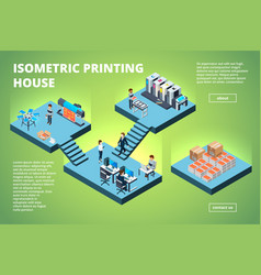 Printing house industry plotter inkjet offset Vector Image