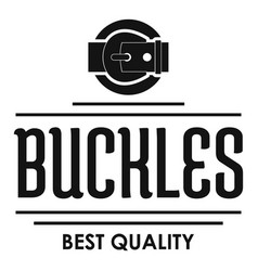 Buckle clothing logo simple black style Royalty Free Vector