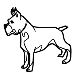 Dog and puppy coloring page Royalty Free Vector Image