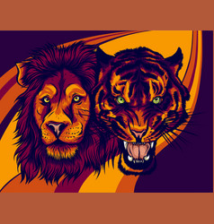 Tiger stencil Royalty Free Vector Image - VectorStock