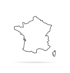 France map Royalty Free Vector Image - VectorStock