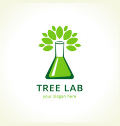 Leaf lab nature logo icon Royalty Free Vector Image