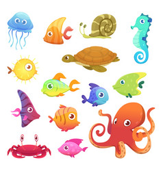 Sea life Royalty Free Vector Image - VectorStock