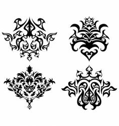 Download Set of gothic borders Royalty Free Vector Image