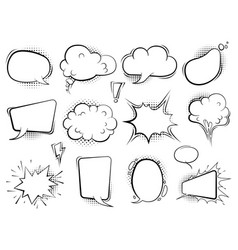 Comic speech bubbles Royalty Free Vector Image