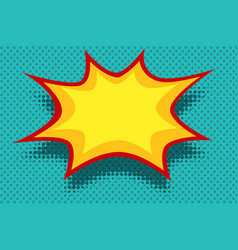 Boom comic book explosion elements Royalty Free Vector Image