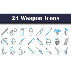 Guns icons set Royalty Free Vector Image - VectorStock
