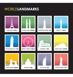 World landmarks Royalty Free Vector Image - VectorStock