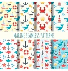Nautical seamless pattern Royalty Free Vector Image