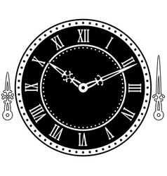 Vintage watch dial with arrows Royalty Free Vector Image