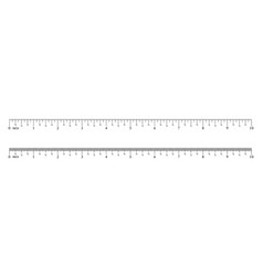 Ruler 8 inch16 inch 32 inch graduation an inch Vector Image