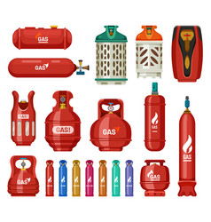  Gas tanks flat set nitrogen Royalty Free Vector Image Bildidee 