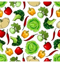 Vegetables background seamless pattern wallpaper Vector Image