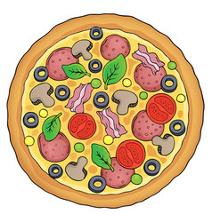 Pizza Royalty Free Vector Image - VectorStock