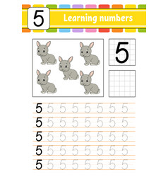Number 13 trace and write handwriting practice Vector Image