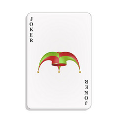 vector joker playing card