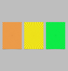 Abstract colored ray burst pattern brochure Vector Image