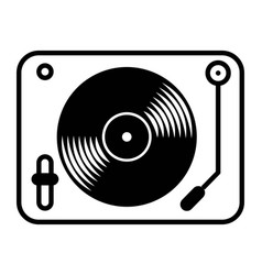 Turntable vinyl record player icon Royalty Free Vector Image