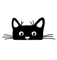 Black cat Royalty Free Vector Image - VectorStock