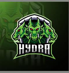 Hydra esports mascot logo design Royalty Free Vector Image