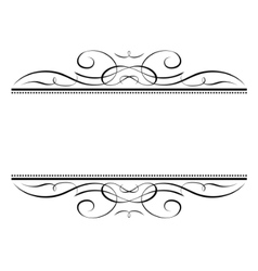 Calligraphy ornamental decorative frame Royalty Free Vector