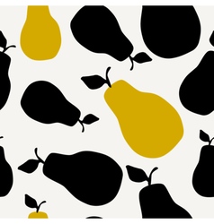 Seamless pears pattern Royalty Free Vector Image