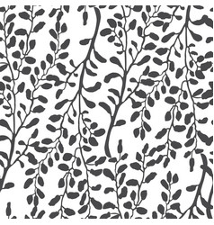 Seamless pattern with wild herb Royalty Free Vector Image