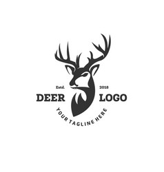 Wildlife deer logo designs hunting club logo Vector Image