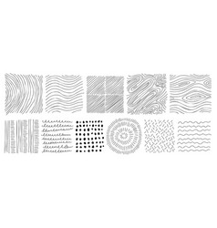 Hand drawn line texture set scribble Royalty Free Vector