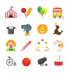 Circus Icon Set Royalty Free Vector Image - VectorStock