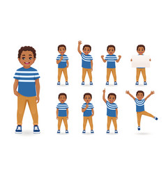 School boy emotions Royalty Free Vector Image - VectorStock