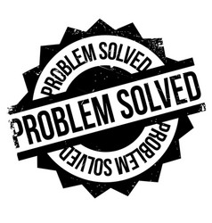 Problem solved rubber stamp Royalty Free Vector Image