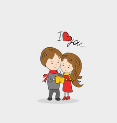 Love couple Royalty Free Vector Image - VectorStock