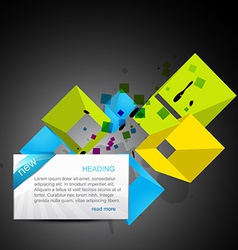 Abstract colorful text box Royalty Free Vector Image