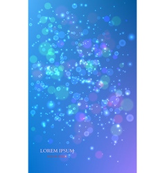 Abstract colorful background with magic particles Vector Image