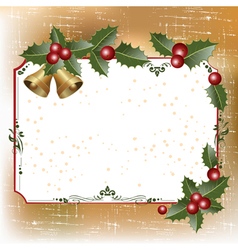 Old Christmas card Royalty Free Vector Image - VectorStock