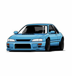 Classic japanese sportscar Royalty Free Vector Image