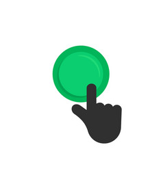 Power button click color icon Royalty Free Vector Image
