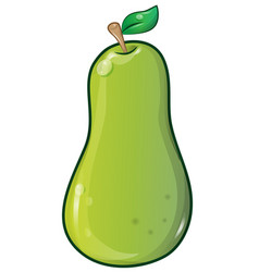 Pear cartoon character Royalty Free Vector Image