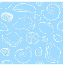 Shells seamless pattern Royalty Free Vector Image