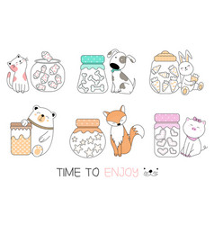 Animal Baby Sketch Vector Images Over 21 000