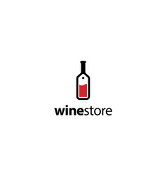 Wine and liquor store sign Royalty Free Vector Image