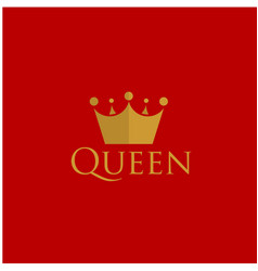 Queen template design Royalty Free Vector Image