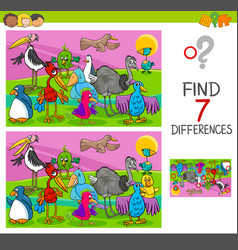 Find differences game for children Royalty Free Vector Image