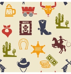 Cowboy hats seamless pattern for western Vector Image