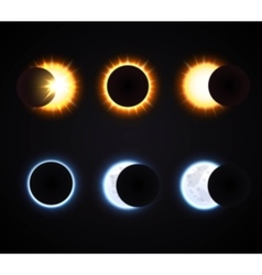 Decorative Sun And Moon Royalty Free Vector Image