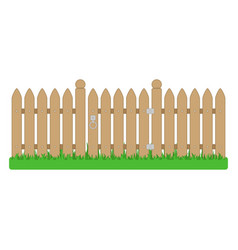 Isometric fence gates and farm garden wired Vector Image